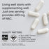 Sports Research N-Acetyl L-Cysteine (NAC) 600mg, 90 Veggie Capsules - Vegan, Non-GMO, Gluten Free with Lemon Aroma