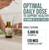 Organic Plant D3 + K2 (5000 iu D3) - 100% Organic & Plant-Based Sublingual D3 Drops (1oz)