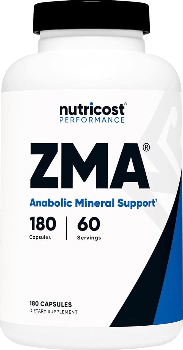 Nutricost ZMA 180 Capsules - Non-GMO & Gluten Free ZMA Supplement