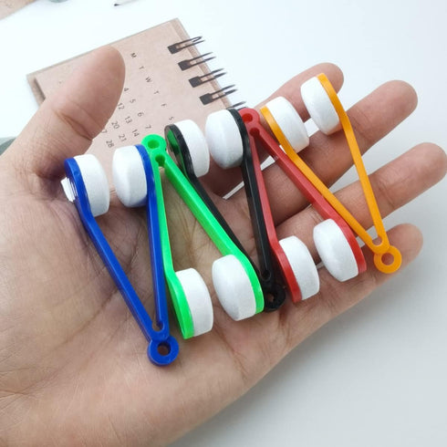 GXXMEI 40PCS 5 Mini Sun Glasses Eyeglass Microfiber Spectacles Cleaner Brush Cleaning Tool, Colors