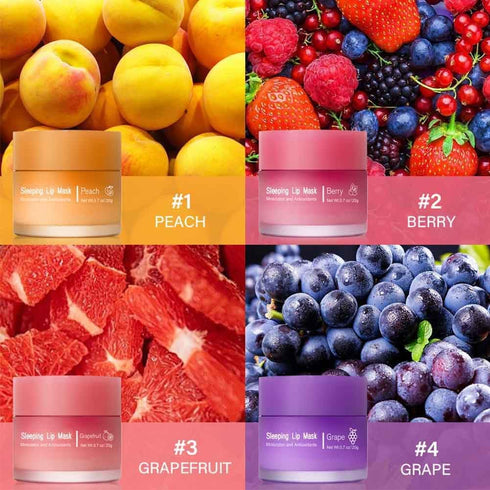 Nourish & Hydrate Sleeping Lip Mask with Vitamin C, Antioxidants, Lip Balm, Improve Lip Color & Reduce Lines