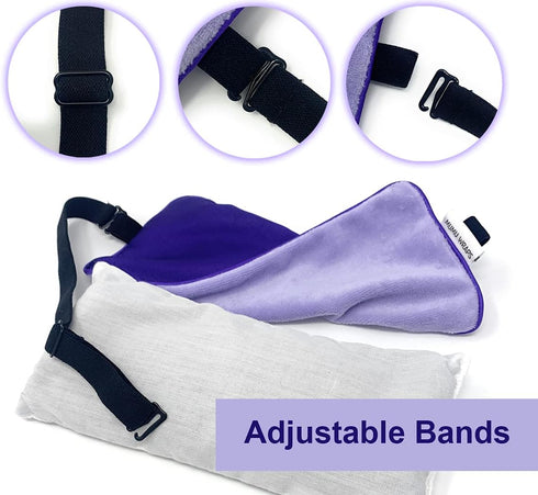 Weighted Eye Mask for Sleeping - Lavender Eye Pillow for Yoga, Meditation, and Headache Relief