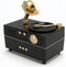 Zunate Retro Turntable Aromatherapy Diffuser Humidifier with USB Bluetooth Speaker Fragrant Mist