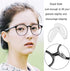 Eyeglass Nose Pads - Adhesive Anti-Slip Soft Silicone Nose Pad Cushion for Glasses, 12 Pairs, Clear