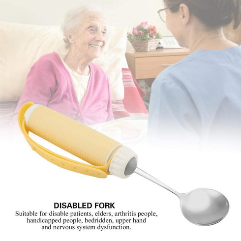 Fdit Removable Flexible Rotating Eating Utensil for Disabled Patient Arthritis (spoon)
