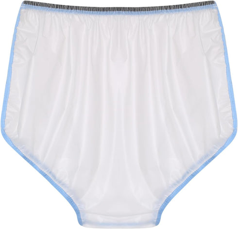QinCiao Unisex Underwear Adult Diaper Cover Plastic Briefs Waterproof Incontinence Underpants with Sticker