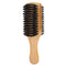 ZJchao Double Sided Beard Brush, Men's Mustache Brush with Wooden Handle, Bristle Nylon Mustache Comb for Beard Care