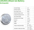 EEMB 4PACK LIR1454 Rechargeable Battery 3.7V Lithium-ion Button Batteries Coin Cell Battery for Earphone Wearable Device Watch