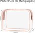 PACKISM TSA Approved Toiletry Bag - Clear Waterproof Makeup Bag, Travel Cosmetic Bag for Women, 3 Pack Carry on