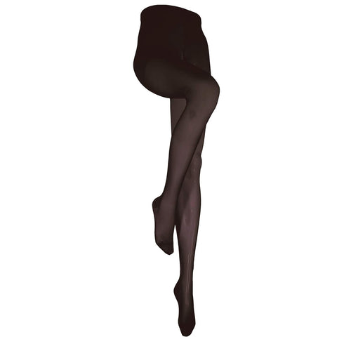 NuVein Compression Pantyhose, 15-20 mmHg Support, Women's Sheer Nylon Hosiery Tights, Black, Petite