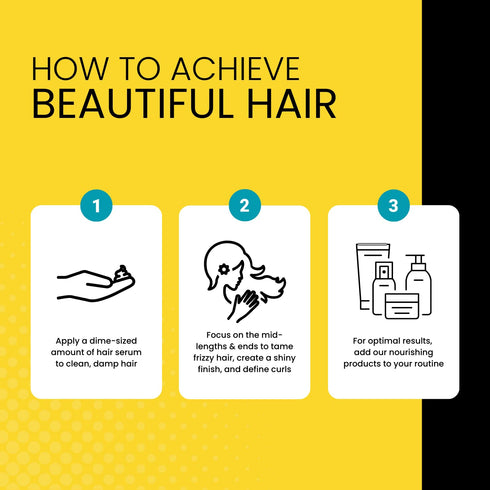 The Hair Diagram Ashley Marie Silk Out Serum, Frizz Control Strengthening Hair Serum, 4oz Color Safe Formula