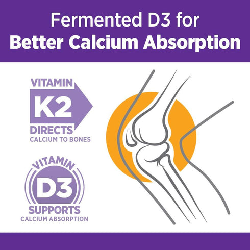 New Chapter Whole Food Calcium Supplement - Bone Strength with Vitamin K2 + D3 + Magnesium, Vegetarian, Gluten Free, 90