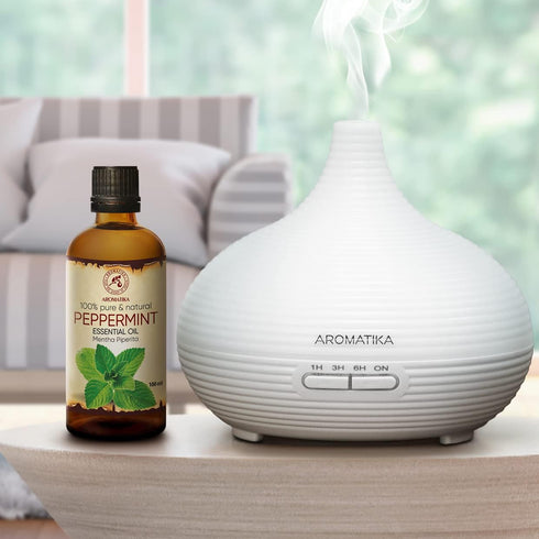 Peppermint Essential Oil 3.4 Fl Oz - 100% Pure & Natural Mint Oil for Home Fragrance, Aromatherapy, Body Care