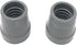 PCP Replacement Cane Tips, 7/8 inch / 2.2 cm Diameter, Gray, Two Tips