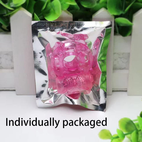 YGOJKE 10 Pcs Disposable Vibrating Penis Ring, Clitoral Mini G spot Stimulator for Increased Stamina & Enhanced