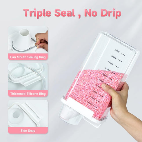 Tokokimo Laundry Powder Dispenser, Laundry Detergent Dispenser for Laundry Room Organization and Storage, Laundry Beads