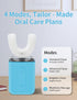 WILDWELLO 4 60-Second U-Shaped Electric Toothbrush, Modes, Clean, Magnetic Contact Charging, Travel-Friendly