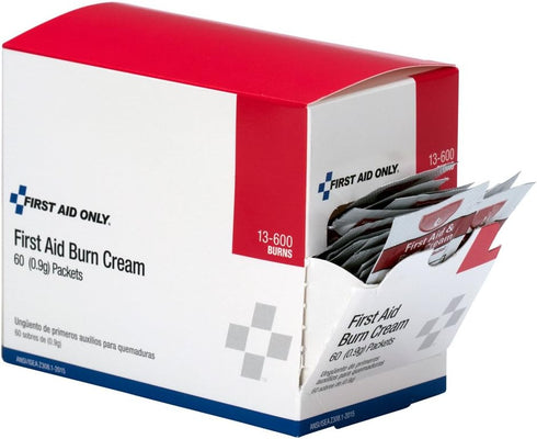 Pac-Kit 13-600 First Aid/Burn Cream, 0.9 gm Packet, Box of 60