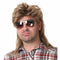 Kaneles Mullet Wigs for Men, 80s Costumes Fancy Party Accessory Cosplay Wig (Light Brown)