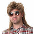 Kaneles Mullet Wigs for Men, 80s Costumes Fancy Party Accessory Cosplay Wig (Light Brown)
