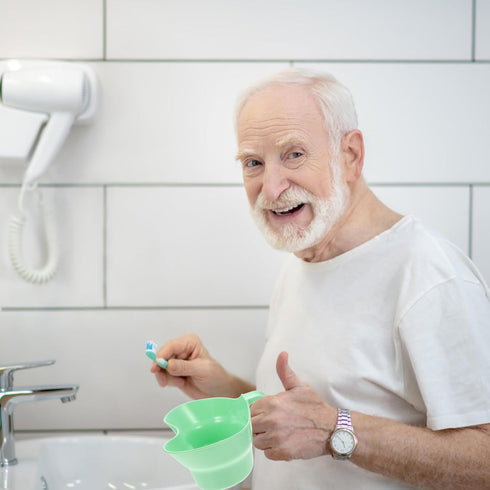Bed Cup Patient Basin, Plastic Dental Emesis for Elderly Bedridden Patients Cleaning