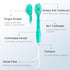 5 in 1 Disposable Mini Toothbrushes, Portable Travel Toothbrush, 24 Packs, Prepasted Oral Care Mint