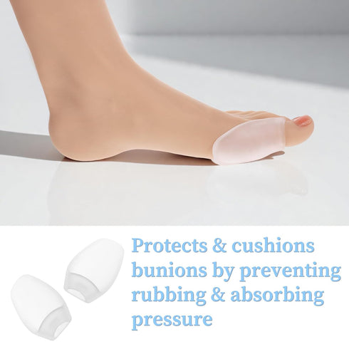 Tweruna 8 PCS Silicone Bunion Corrector, Silicone Bunion Protector Pads for Women, Clear Bunion Cushions for Women Men