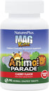 NaturesPlus Animal Parade MagKidz, Natural Cherry Flavor - 90 Chewable Tablets for Bone & Muscle Health - Pack of 2