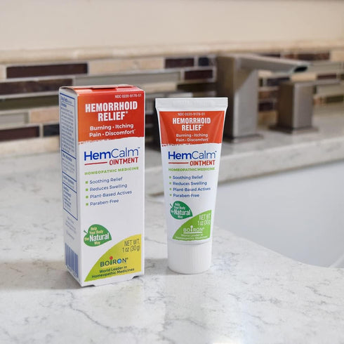 Boiron HemCalm Ointment for Pain, Itching, Swelling, or Discomfort Relief - 1 oz