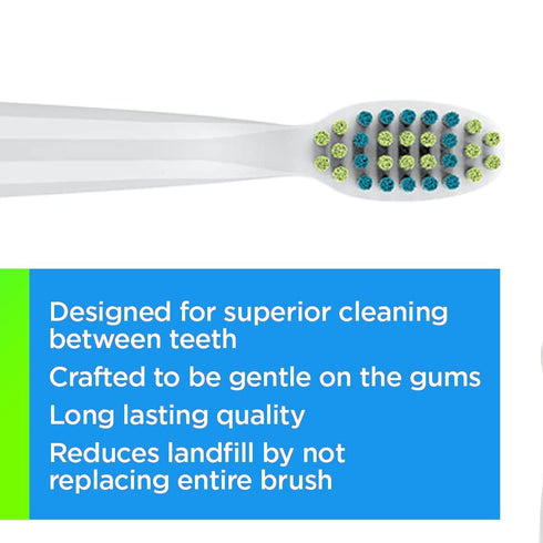 Voom Sonic Pro 3/Pro 5 Replacement Heads, Pack of 6 Brushes, Soft DuPont Nylon Bristles, Advanced Oral Care Technology
