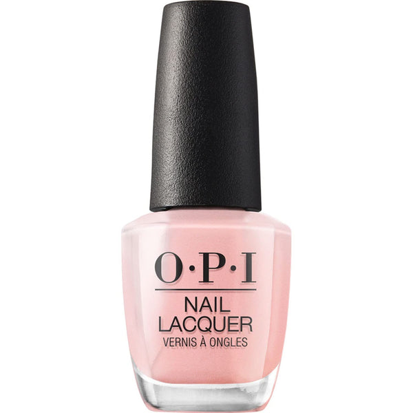 OPI Nail Lacquer Sheer Light Nude Pink Shimmer, Chip Resistant Nail Polish, Vegan, Fast Drying