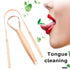 Stainless Steel Tongue Scraper, Semicircle Cleaner for Adults, Reduces Bad Breath, Oral Care Tool