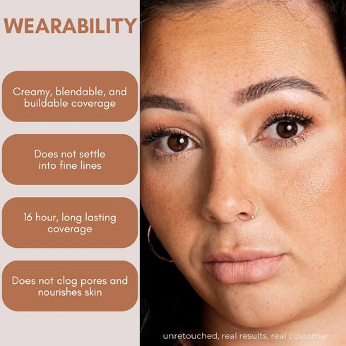 Organic Concealer, FULL Coverage Cover Up, 100% Natural, Made in USA, Coastal