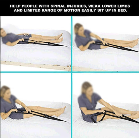 ZHDLdpUS Bed Ladder Assist, Pull Up & Sit Up Assist Device Bed Rope Ladder Helper Sit Up Hoist Mobility & Daily Living