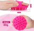 Scalp Massager Hair Growth Scrubber with Silicone Bristles, Wet Dry Hair Care for Women and Men (Red)
