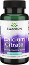 Swanson Calcium Citrate 200mg – 60 Capsules