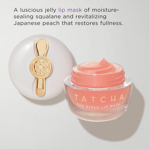 Tatcha Kissu Lip Mask | Overnight Lip Scrub Exfoliator to Plump and Hydrate Lips, 9.0 G | 0.32 oz