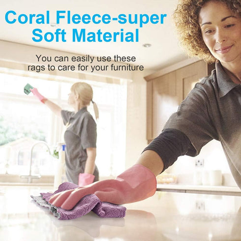 OstWony 6 10 inch, Towels(11PCS) lSmall Reusable Cleaning Cloths, x Super Absorbent Multipurpose Dish Cloths
