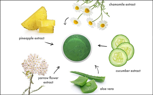 Raya Cucumber Ice Sorbet Masque (608) - Soothing & Cooling Facial Gel Mask for All Skin - Reduces Redness & Inflammation