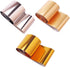 SILPECWEE 10 Rolls Gold Rose Gold Flakes, Metallic Nail Transfer Foils for Nail Art Stickers