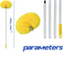 Washable Ceiling Fan Cleaner - Microfiber Duster with Retractable Extension Pole for Cleaning High Ceiling Fans