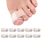 Big Toe Hammer Toe Wraps (10 Pack), Soft Padded Corrector for Pain Relief, Toe Bandages Protectors for Crooked, Curled,