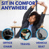 Thin Ergonomic Bucket Seat Lower Lumbar Back Support Pillow Cushion for Office Chair, Car, Truck, Wheelchair, Gaming