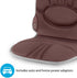 Homedics Portable Back Massage Cushion, Heated Vibrating Pad, Multi-Speed, Soft Fabric, Lumbar & Shoulder Kneading