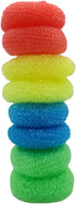 Durable Non-Scratch Nylon Scouring Pads, Multi-Use Kitchen Scrubbers (8-Pack, Random Colors)