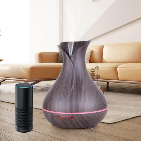 Settings Smart WiFi Wireless Essential Oil Aromatherapy Diffuser, Compatible with Alexa & Google Home, Phone App