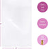 Purple Q Crafts Clear Plastic Cellophane Bags, 100 Pack with 4" Colored Twist Ties for Gifts