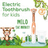 Beurer TB10 Kids Electric Toothbrush Kit - Fun Milo The Monkey Cap, 2 Extra-Soft Brush Heads, 2 Minute Timer