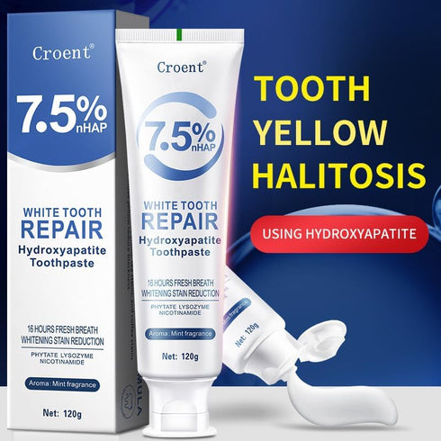 HuaQing 2 Pcs Hydroxyapatite Toothpastes, Effectively to Mineralizing Cleaning Remineralizing Gum Enamel Protection