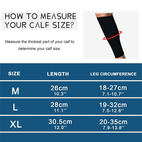 PAKHUDB 1 6) Calf Compression Sleeves Pair Compression Calf Support Breathable Elastic Sports Leg Brace